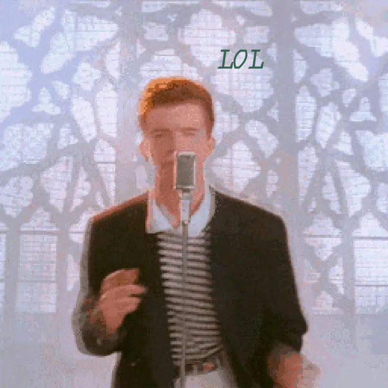 You just got rickroll lol by @gnome1