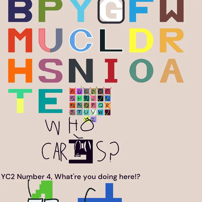 Letter Frequency Band but messed up… by @abdallahfaifi2135