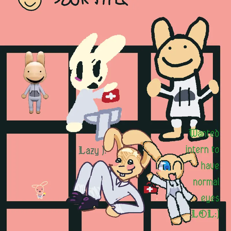 Draw intern in your style!🐰🙂 by @silylilcutie