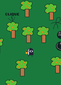 Um jogo de pegar frutas