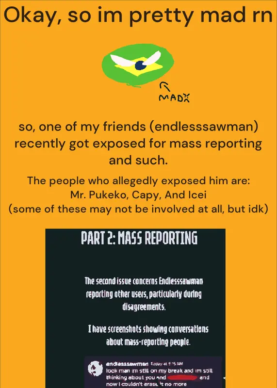 My take on the endless saw man drama by @Fellzin1223