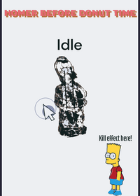 Homer before donut time