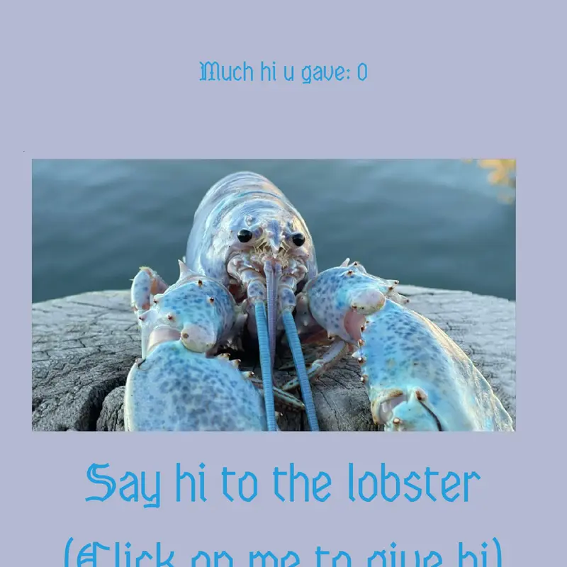 Blue lobster simulator or smt by @brazillian-games