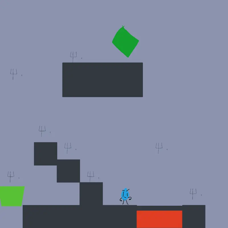 Cyan Leaf Plataformer by @GonzaTVGames