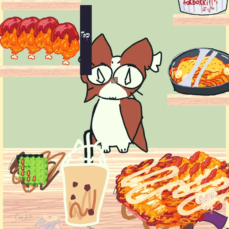 Meowl mukbang by @caliXP