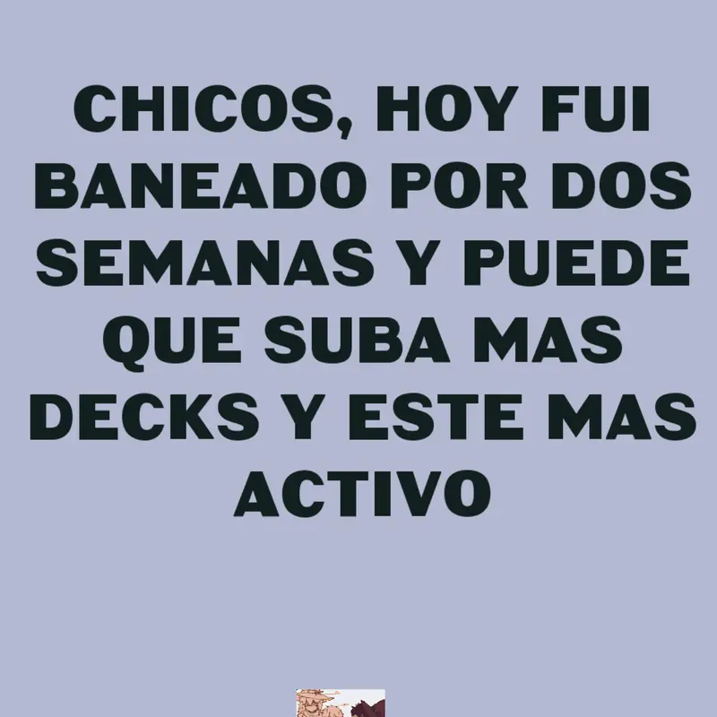 Baneado por dos semanas by @storm_works