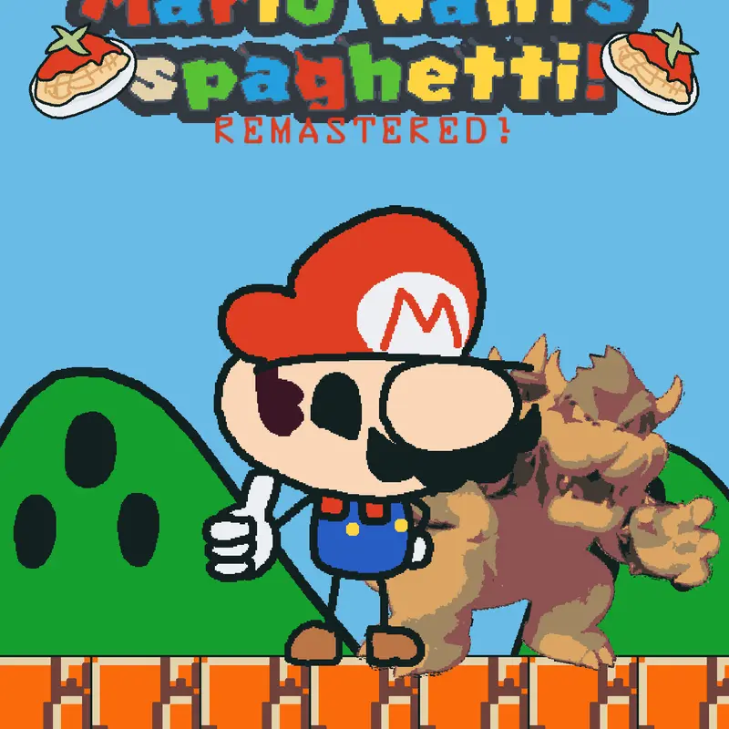 mario wants spaghetti by @DarkStygian