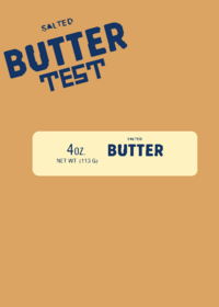Salted butter test