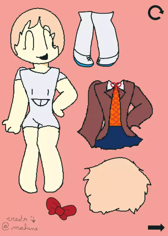 Doki Doki dress UP 🌝 by @a_n0rmal_kItty