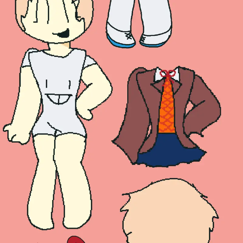 Doki Doki dress UP 🌝 by @a_n0rmal_kItty