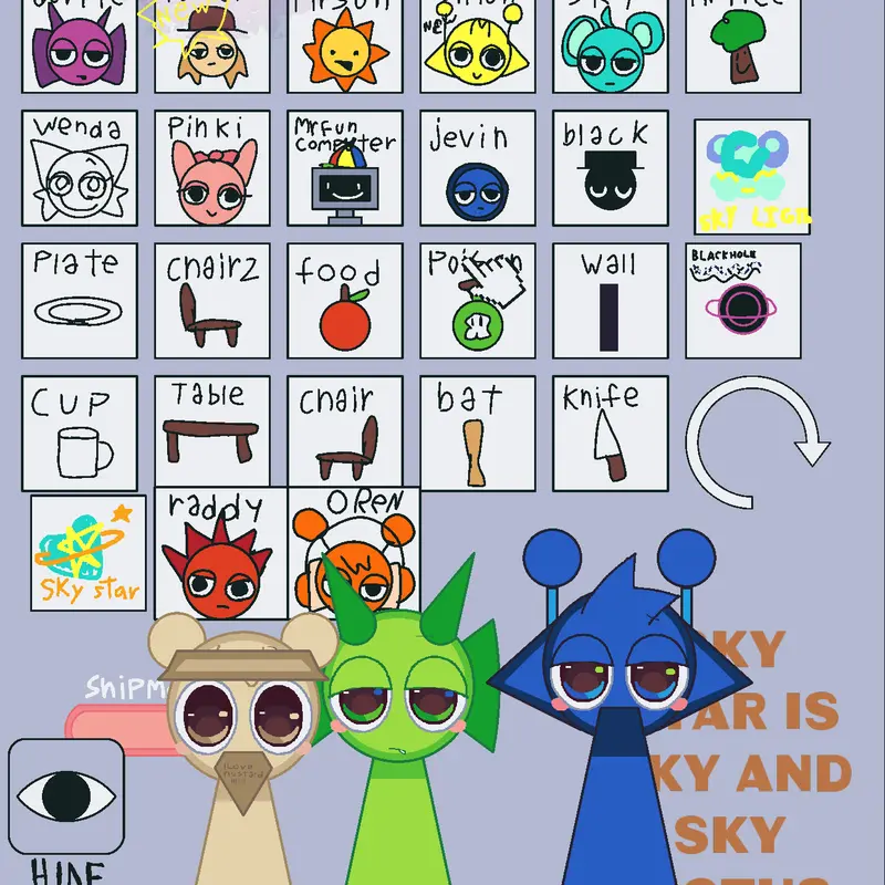 Extras sprunki by @excellent198