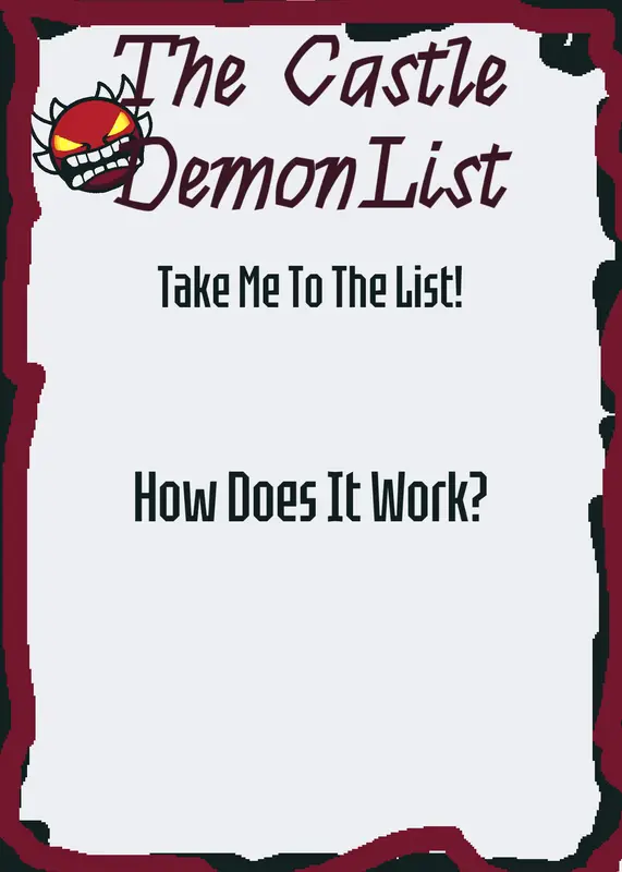 The Castle Demon List by @ScratchyTheFloppa
