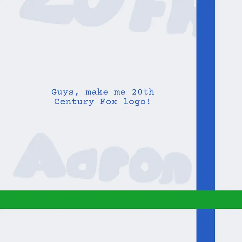 Guys make me logo of 20th Century Fox! by @20thCenturyAaronOnCastle