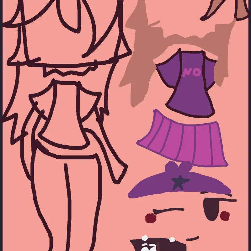My first dress up game with my main oc! by @demizi