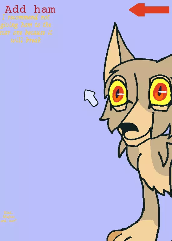 Interactive wolf game by @bigtiger_back