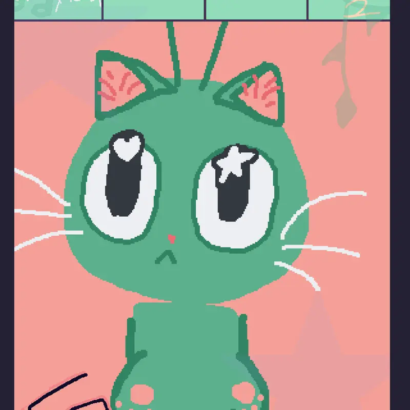 Alien cat by @hhhheeeheee1234567890