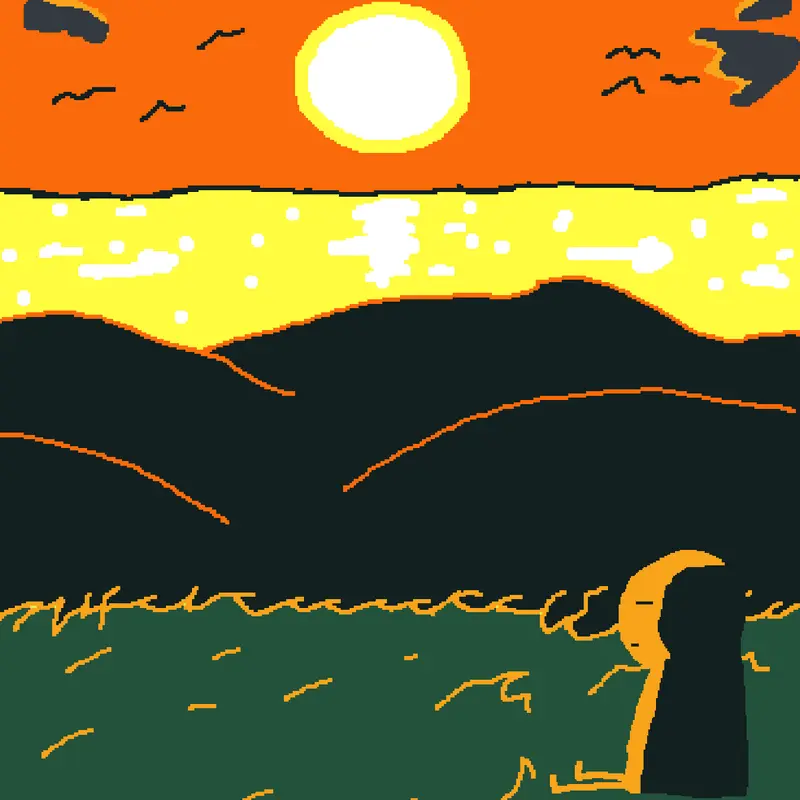 Guy in the Sunset. by @Desolator