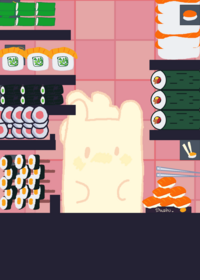 Sushi mukbang