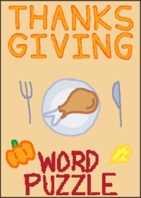 Thanksgiving Word Puzzle oops I'm a bit late
