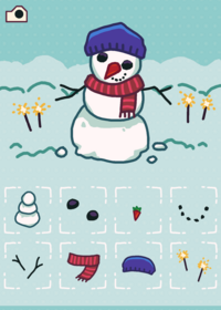 Hii this is a spooky snow man