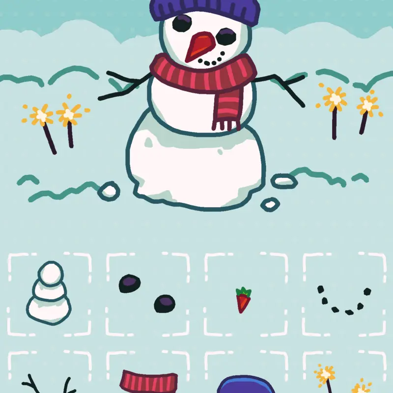 Hii this is a spooky snow man by @winnietheparrot