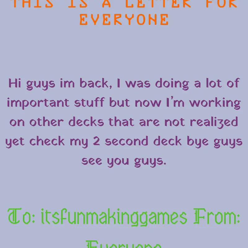 Im back by @Itisfunmakinggames