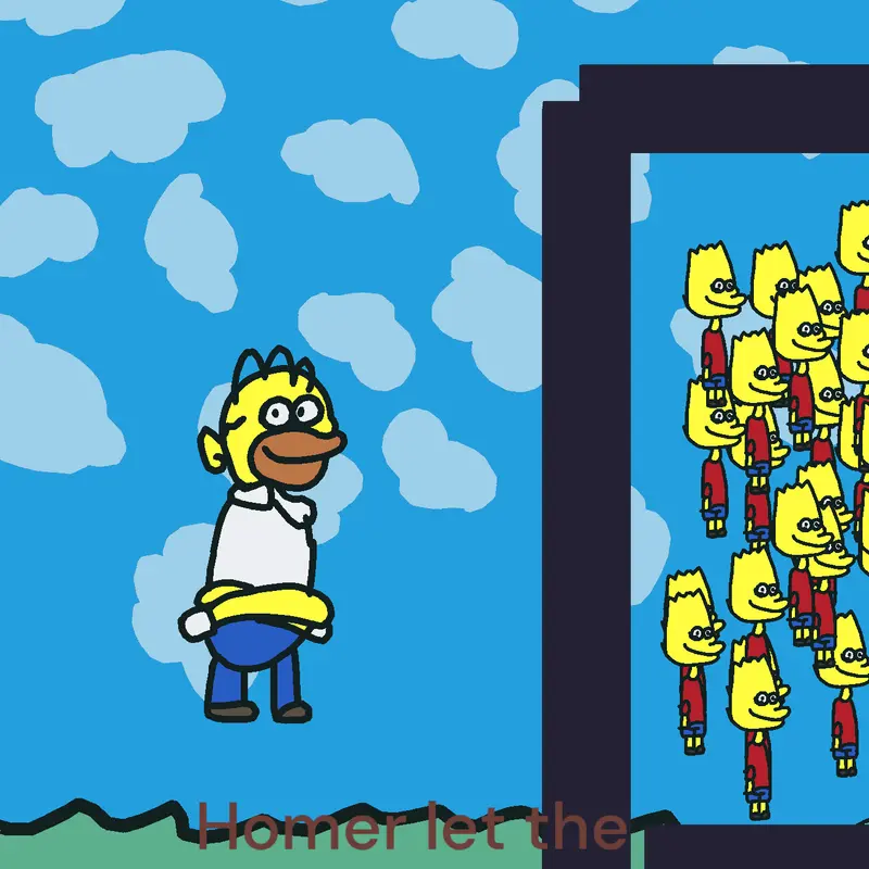 Homer let the Barts Out! by @IvanAurieandAlex