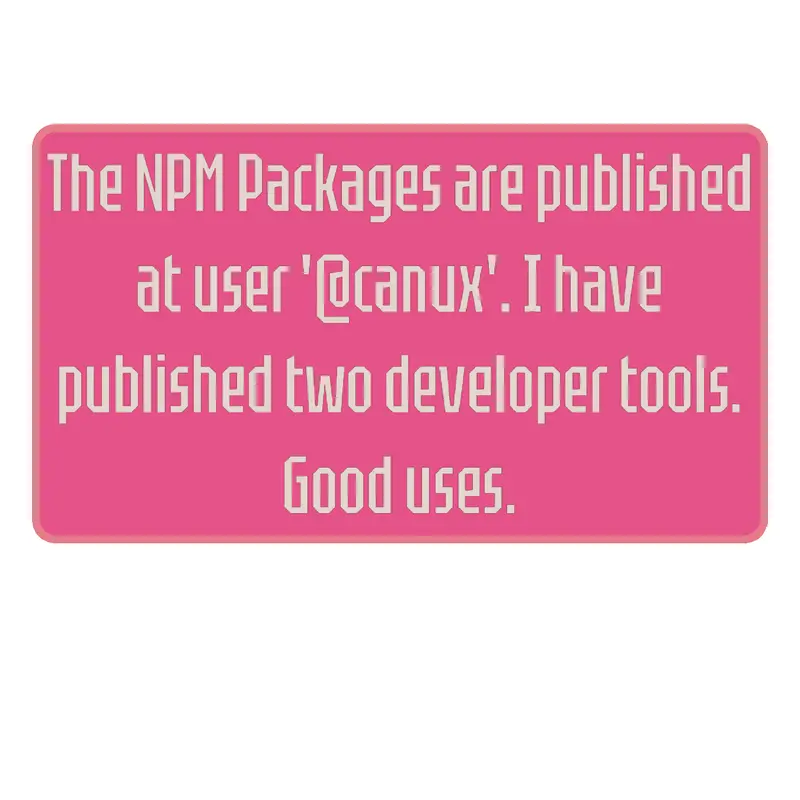 An Anouncement for NPM Programming by @CANSARITMA3100