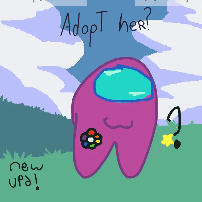 Adopt me pls? 0://new update burge added by @CLOWN_STUDIOS