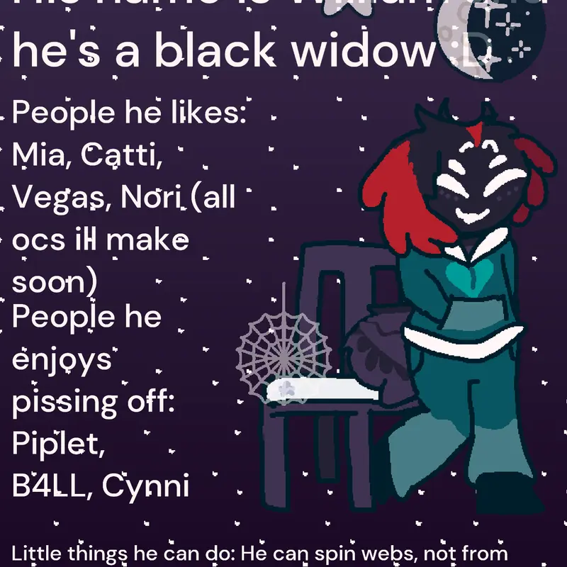 A spider named William, weird. by @Pipletz_OG