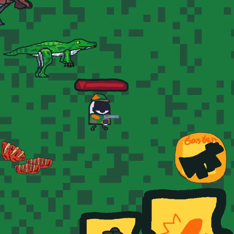 Dinosaur hunter by @Maip_Plus