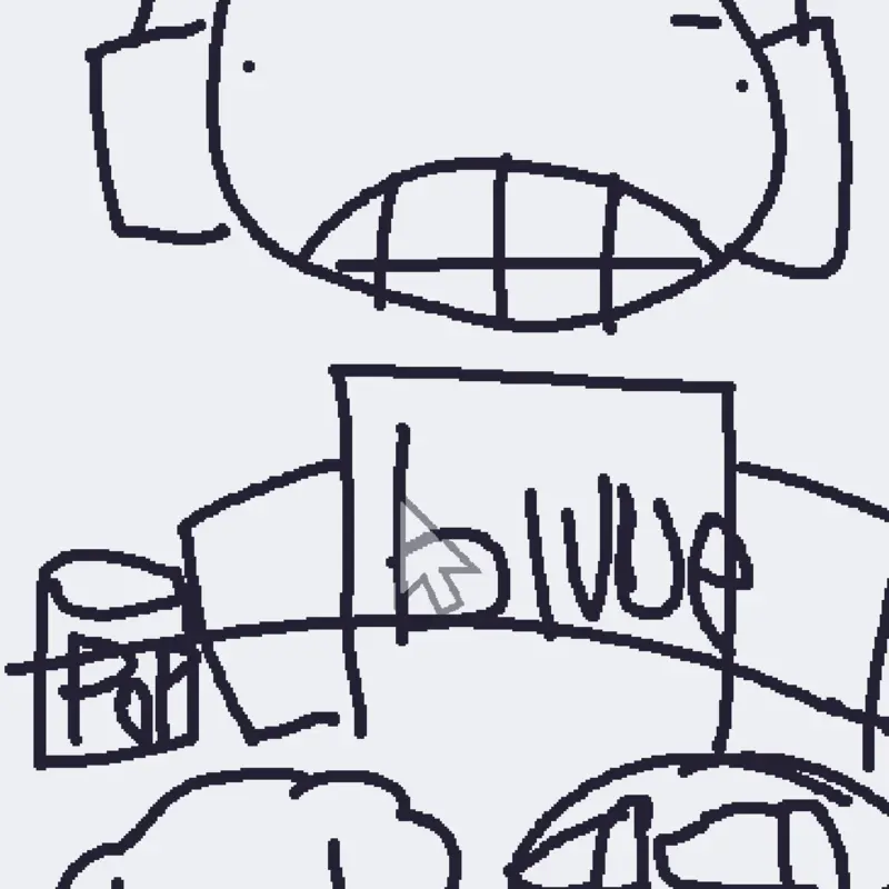 BlueDude mukbang by @gummybearlolz