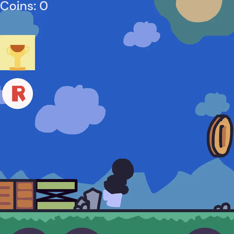 Infinite platformer! by @blue_fox1993
