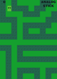 Green Cube in the Maze