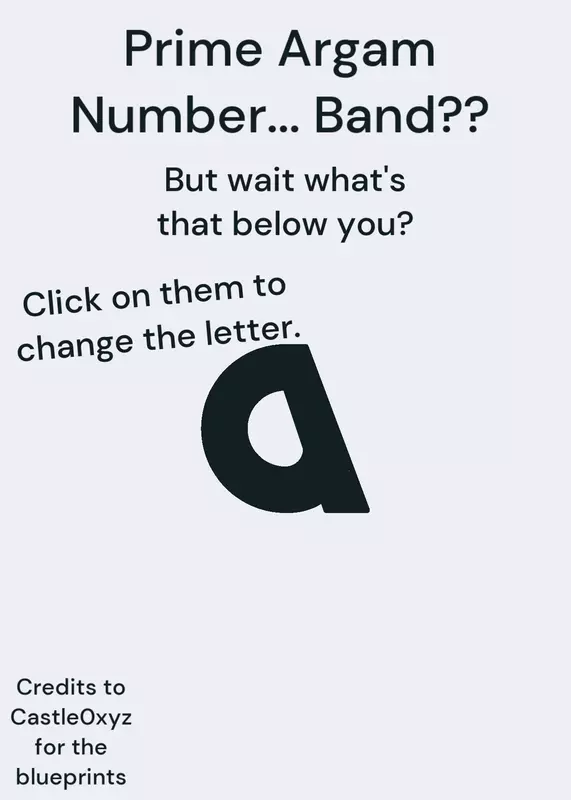 Letter Argam Number Band by @Andrea2