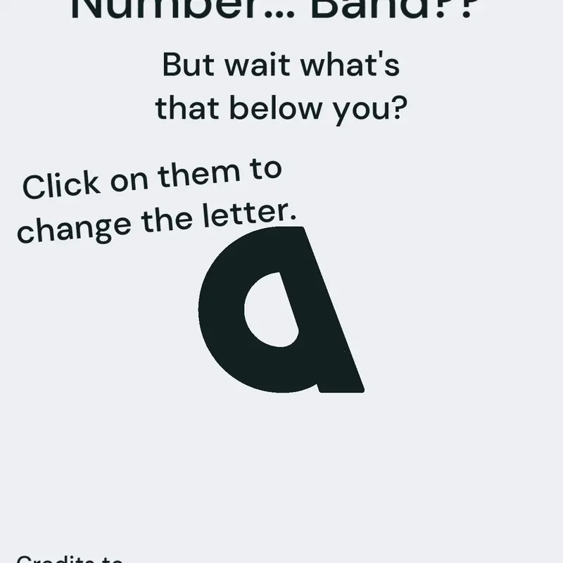 Letter Argam Number Band by @Andrea2_Halloween2026