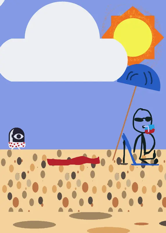 Beach #beachwatercharcther by @pvztii