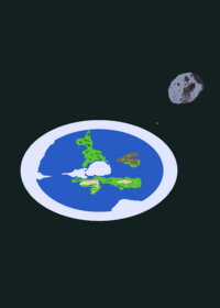 How flat earthers think dinosaurs went...