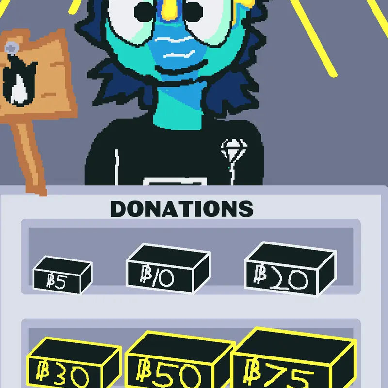 Donating game by @Blobbyfish24
