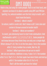 The math dude, but text.