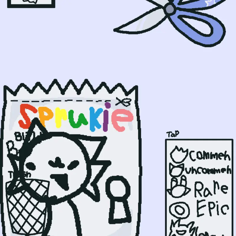 Blind bag spunky, bloody de da is in the by @cocoaisbunny