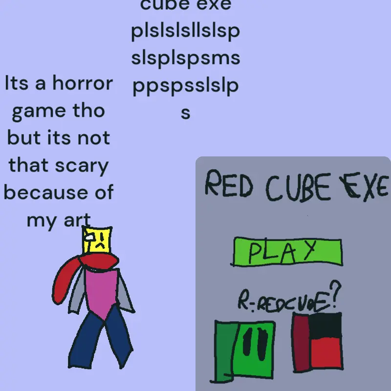 Play Red cube exe pls by @just_a_lego_guy