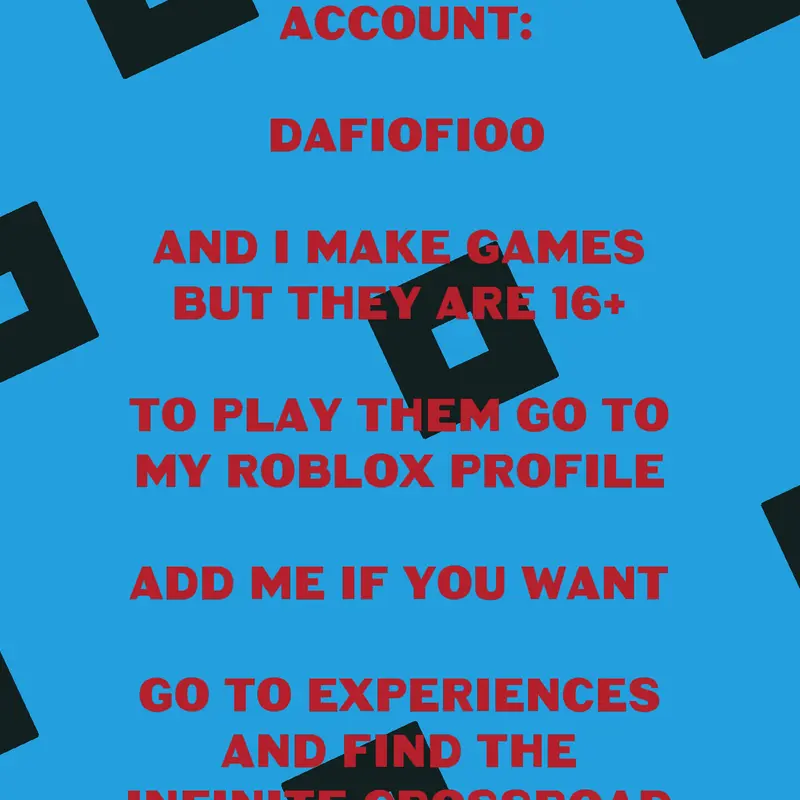 My Roblox Games! by @TheKidThatMakesGames