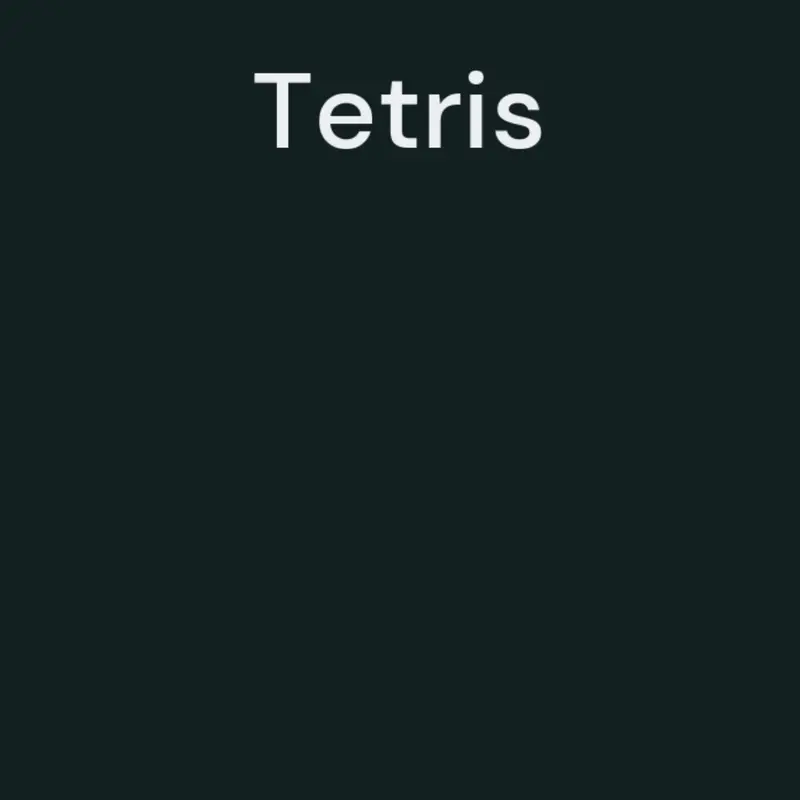 Tetris Game #Tetris by @HackLands