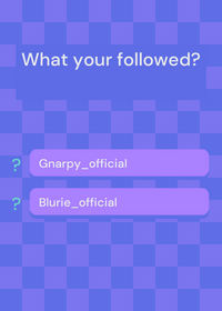What your followed choose?