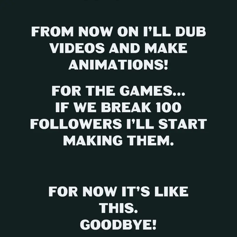 ANNOUNCEMENT by @Bigger_shot
