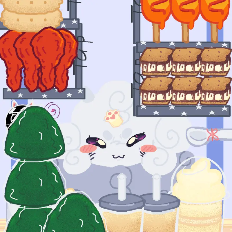 Mr.Blanqui does a mukbang!! by @H0SHIN0