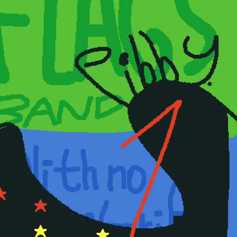 Pibby Apocalypse Flag band by @lawmincong