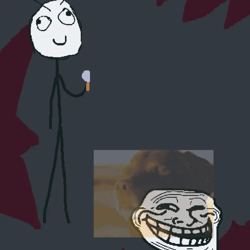 Troll Vs Derp but I Made it myself by @RubyMakesDecksOfficial