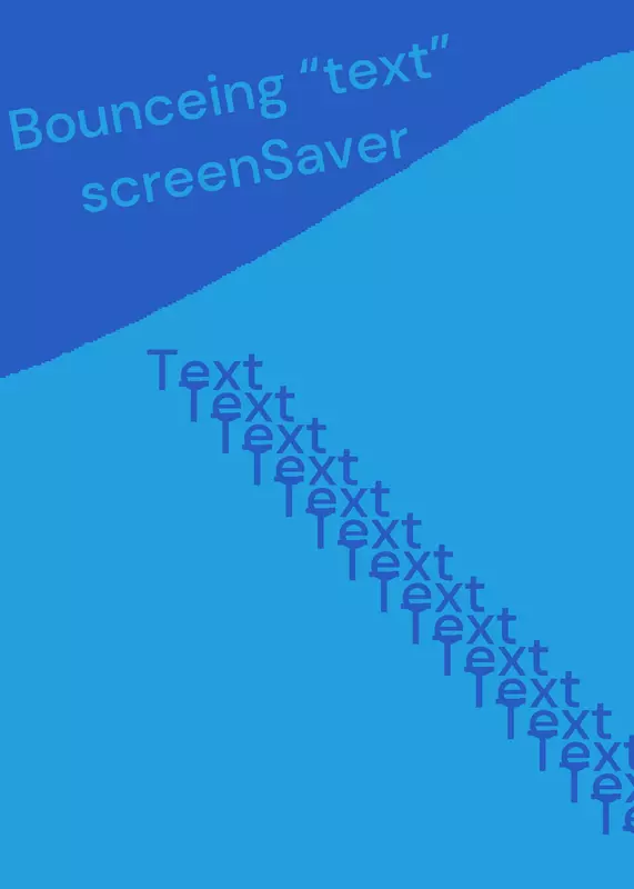 Bounceing text screensaver by @luke609453